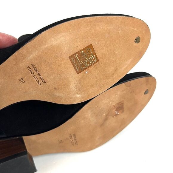 NWOB NEW Golden Goose MILK Black Suede Leather Ankle Cowboy Booties EUR 38 US 8 - Picture 14 of 17